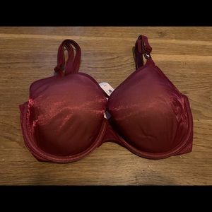 Victoria Secret Lined Perfect Coverage 32DD Red